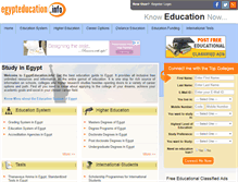 Tablet Screenshot of egypteducation.info